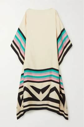 Beige Geometric Kaftan Kaftan