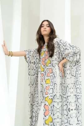 Front Slit Printed Kaftan Kaftan