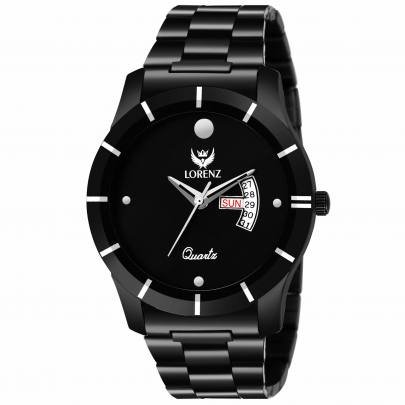 Lorenz Day & Date Functioning Black Men’s Wrist Watch Men's Watch