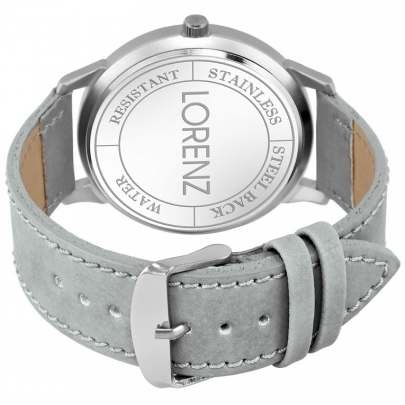 Lorenz Watch Analog Grey Dial Slim Watch for Men 