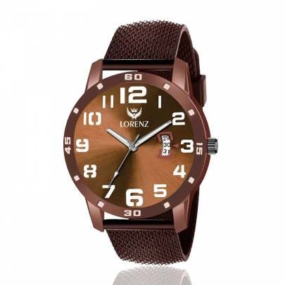 Lorenz Watch Brown Dial Analog Watch for Men 