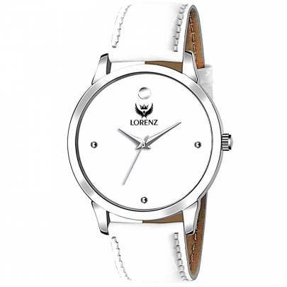 Lorenz Watch Ultra Slim Ceramic White Analog Watch For Men 