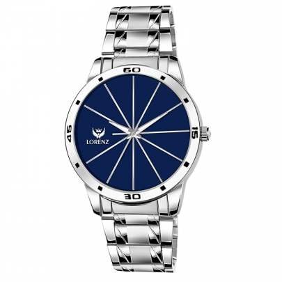 Lorenz watch luxury blue dial analog watch for men 