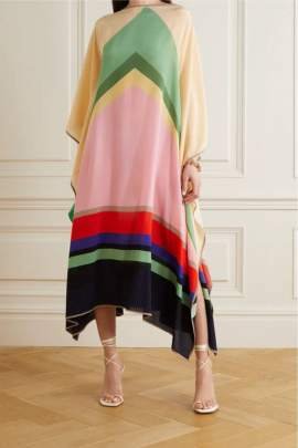 Lotus Silk Crepe Kaftan