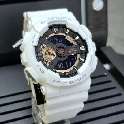 Men’s Digital & Analog White Watch 