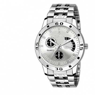 Premium Men’s Analog Silver Watch Vol 4 Men