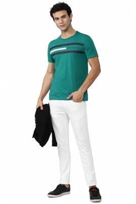 Van Heusen Men's Cotton Regular Fit T-Shirt Men's T-Shirt